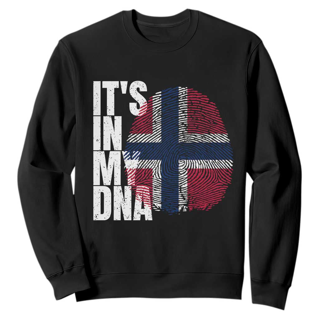 It's in My DNA Norway Norwegian Flag Pride Sweatshirt TS14 Black Print Your Wear