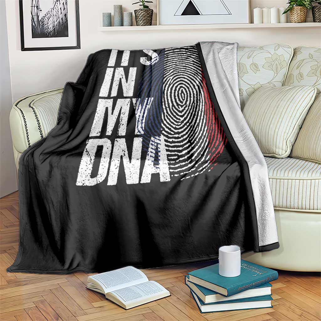 It's in My DNA France French Flag Throw Blanket TS14 Print Your Wear