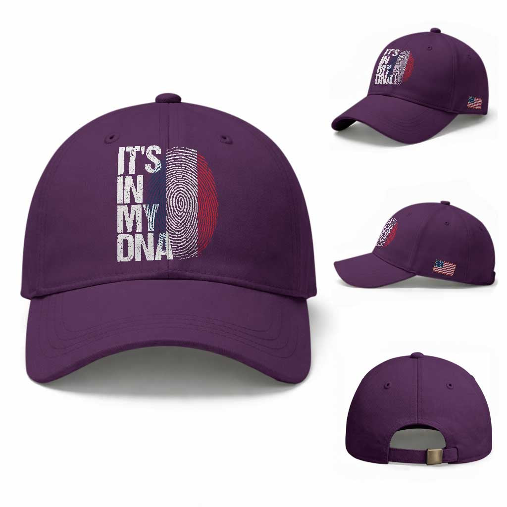 It's in My DNA France French Flag Baseball Cap TS14 Baseball Cap Universal Fit Purple Print Your Wear