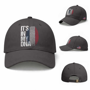 It's in My DNA France French Flag Baseball Cap TS14 Baseball Cap Universal Fit Dark Gray Print Your Wear