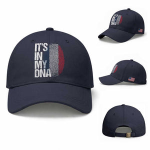 It's in My DNA France French Flag Baseball Cap TS14 Baseball Cap Universal Fit Navy Print Your Wear