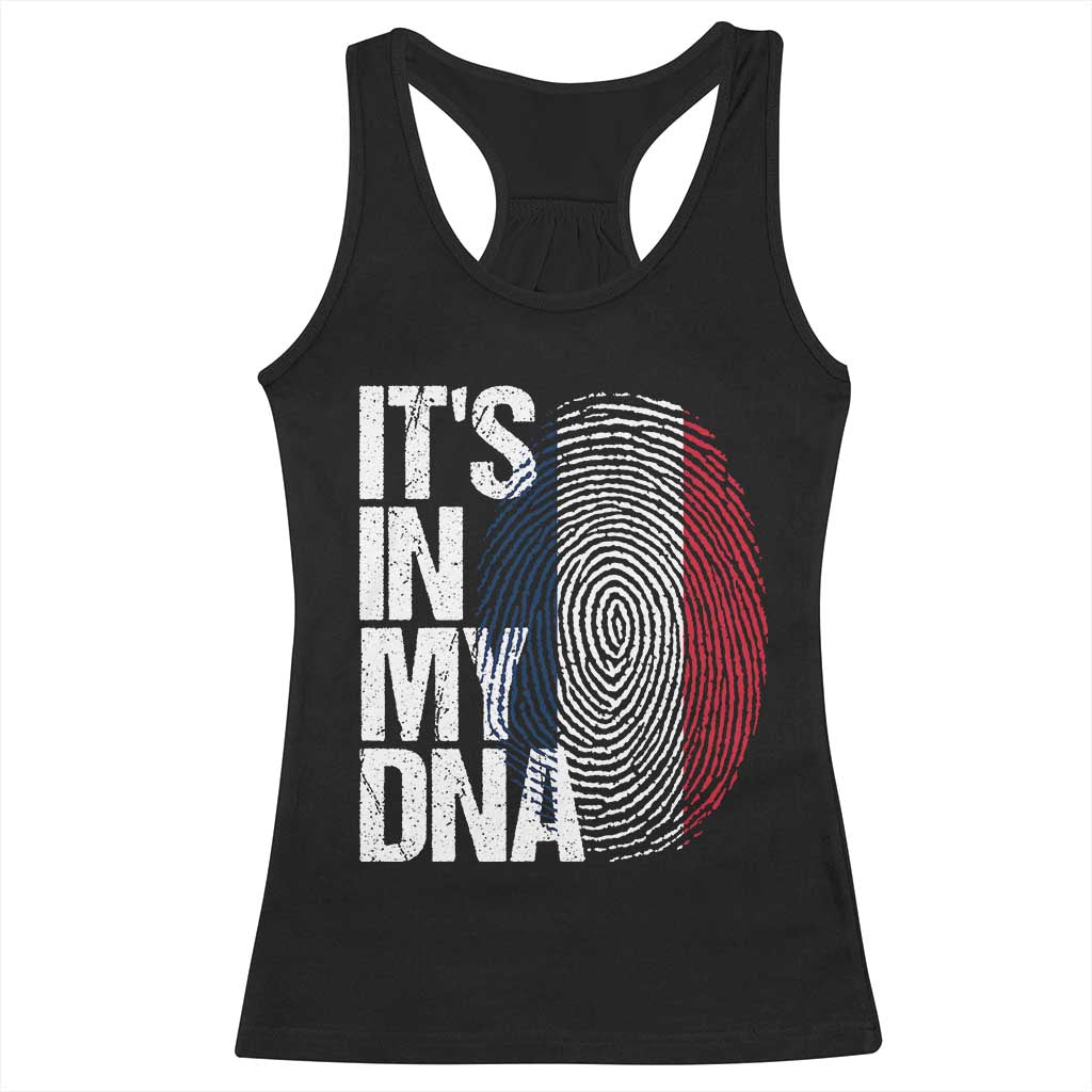 It's in My DNA France French Flag Racerback Tank Top TS14 Black Print Your Wear