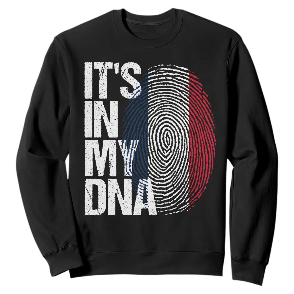 It's in My DNA France French Flag Sweatshirt TS14 Black Print Your Wear