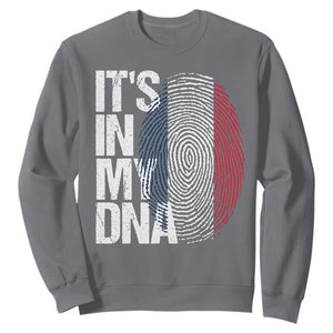 It's in My DNA France French Flag Sweatshirt TS14 Charcoal Print Your Wear