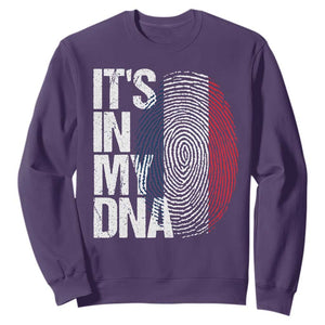 It's in My DNA France French Flag Sweatshirt TS14 Purple Print Your Wear