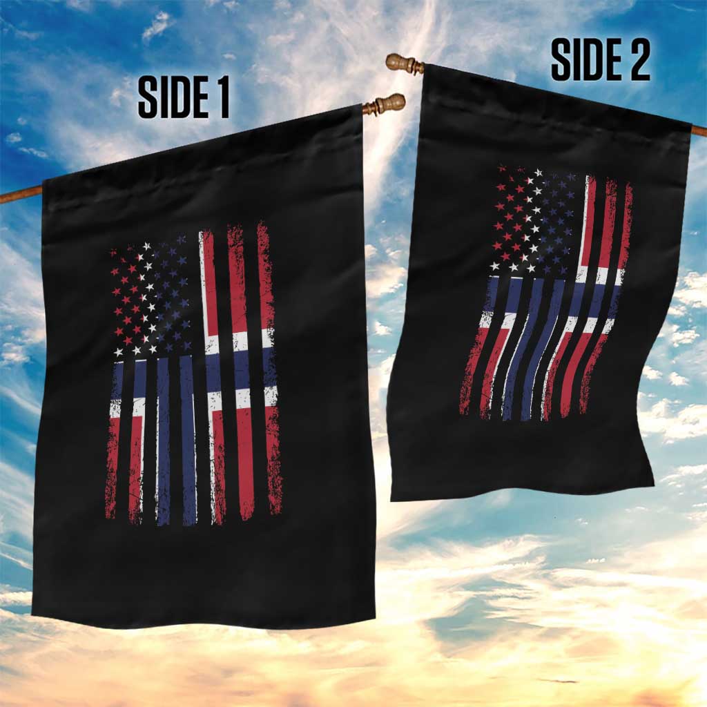 Norwegian Roots Half American Flag USA Norway Pride Garden Flag TS14 Print Your Wear