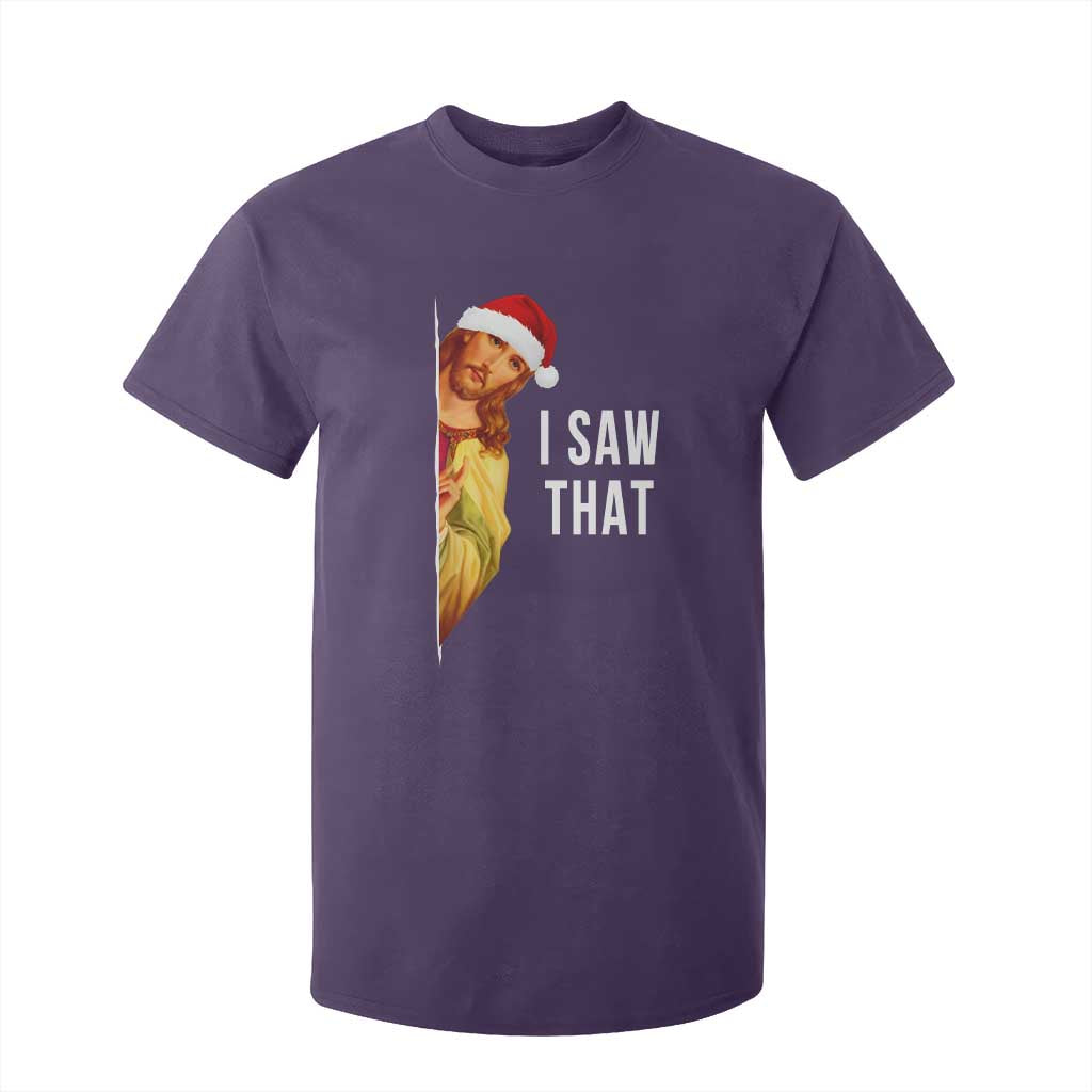 Jesus Christmas Meme T Shirt For Kid I Saw That TS14 Purple Print Your Wear