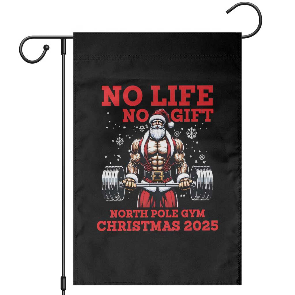 Santa Gym Christmas Garden Flag Lifting Swole Santa Ugly Xmas TS14 Black Print Your Wear