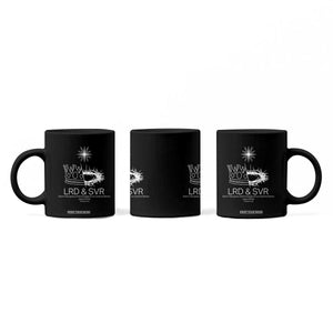 Jesus Christian Coffee Mug Crown Thorn Monochrome LRD SVR Symbolic Religious TS14 Print Your Wear