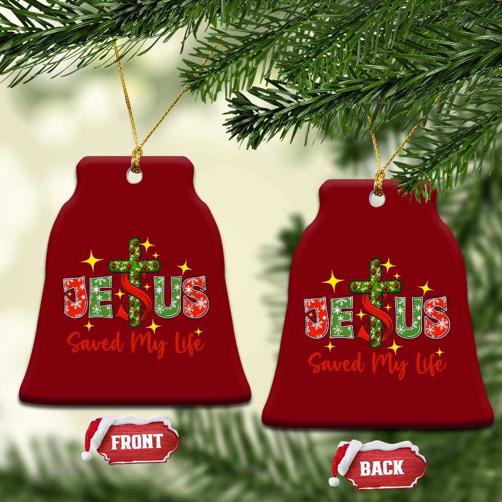 Jesus Christian Xmas Ceramic Ornament Religious Cross Bible Verse TS14 Print Your Wear