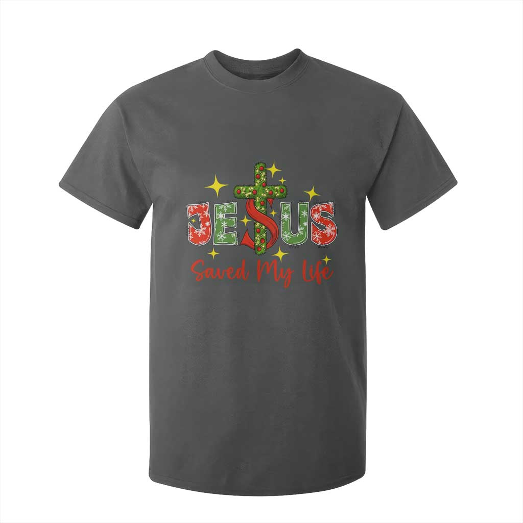Jesus Christian Christmas T Shirt For Kid Religious Cross Bible Verse TS14 Dark Heather Print Your Wear