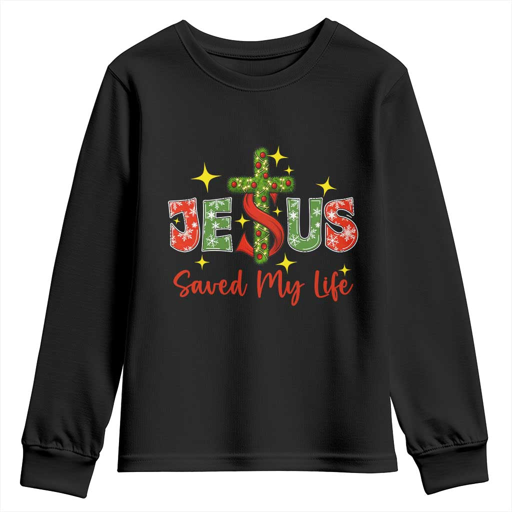 Jesus Christian Christmas Youth Sweatshirt Religious Cross Bible Verse TS14 Black Print Your Wear