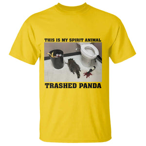 Trashed Panda T Shirt My Spirit Animal Funny Drunk Raccoon Meme TS14 Daisy Print Your Wear