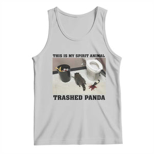 Trashed Panda Tank Top My Spirit Animal Funny Drunk Raccoon Meme TS14 Ash Print Your Wear