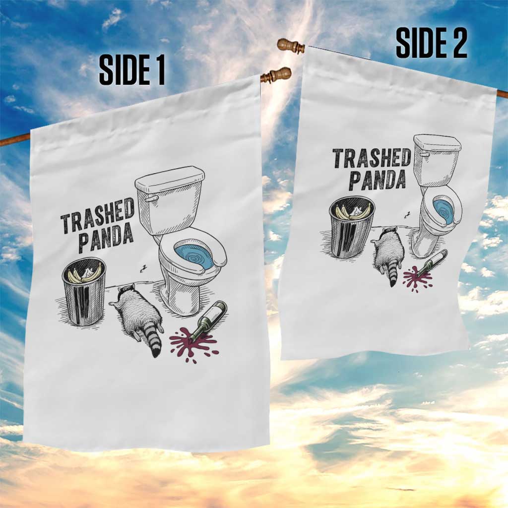 Trashed Panda Garden Flag Funny Drunk Racoon Meme TS14 Print Your Wear