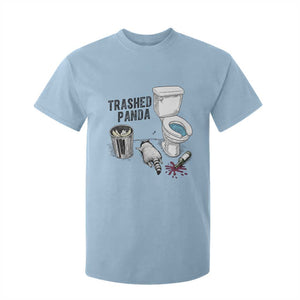 Trashed Panda T Shirt For Kid Funny Drunk Racoon Meme TS14 Light Blue Print Your Wear