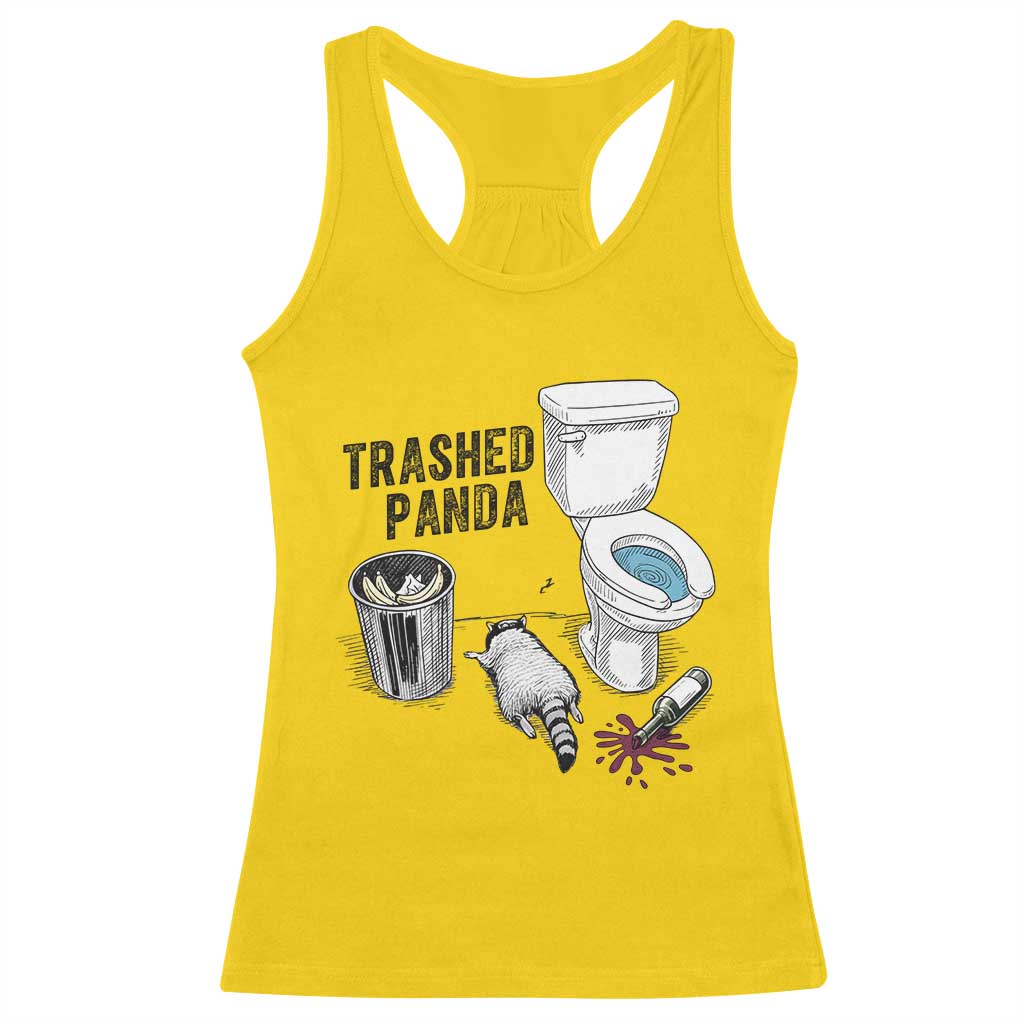 Trashed Panda Racerback Tank Top Funny Drunk Racoon Meme TS14 Daisy Print Your Wear