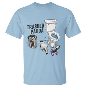 Trashed Panda T Shirt Funny Drunk Racoon Meme TS14 Light Blue Print Your Wear
