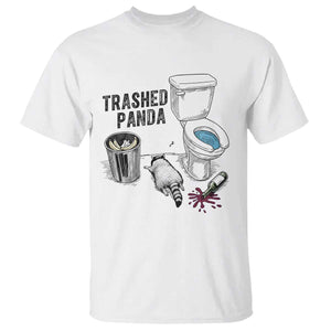 Trashed Panda T Shirt Funny Drunk Racoon Meme TS14 White Print Your Wear
