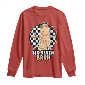 Marcus The Worm Meme Long Sleeve Shirt 67 Six Seven Gen Z Humor TS14 Red Print Your Wear