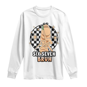 Marcus The Worm Meme Long Sleeve Shirt 67 Six Seven Gen Z Humor TS14 White Print Your Wear