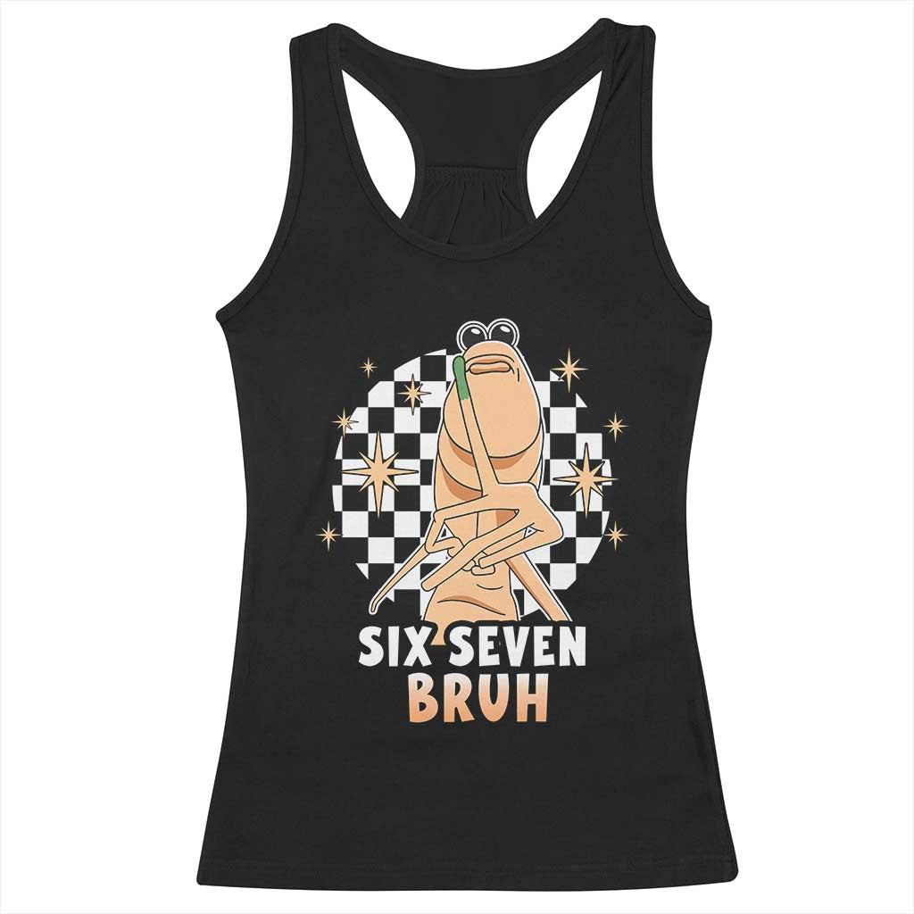 Marcus The Worm Meme Racerback Tank Top 67 Six Seven Gen Z Humor TS14 Black Print Your Wear