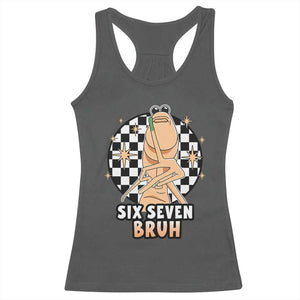 Marcus The Worm Meme Racerback Tank Top 67 Six Seven Gen Z Humor TS14 Dark Heather Print Your Wear