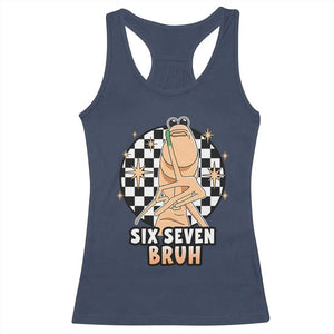 Marcus The Worm Meme Racerback Tank Top 67 Six Seven Gen Z Humor TS14 Navy Print Your Wear