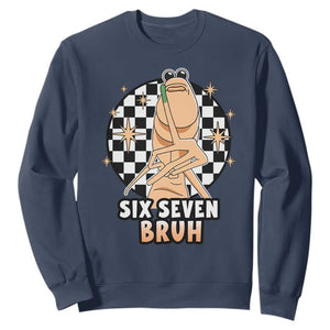 Marcus The Worm Meme Sweatshirt 67 Six Seven Gen Z Humor TS14 Navy Print Your Wear