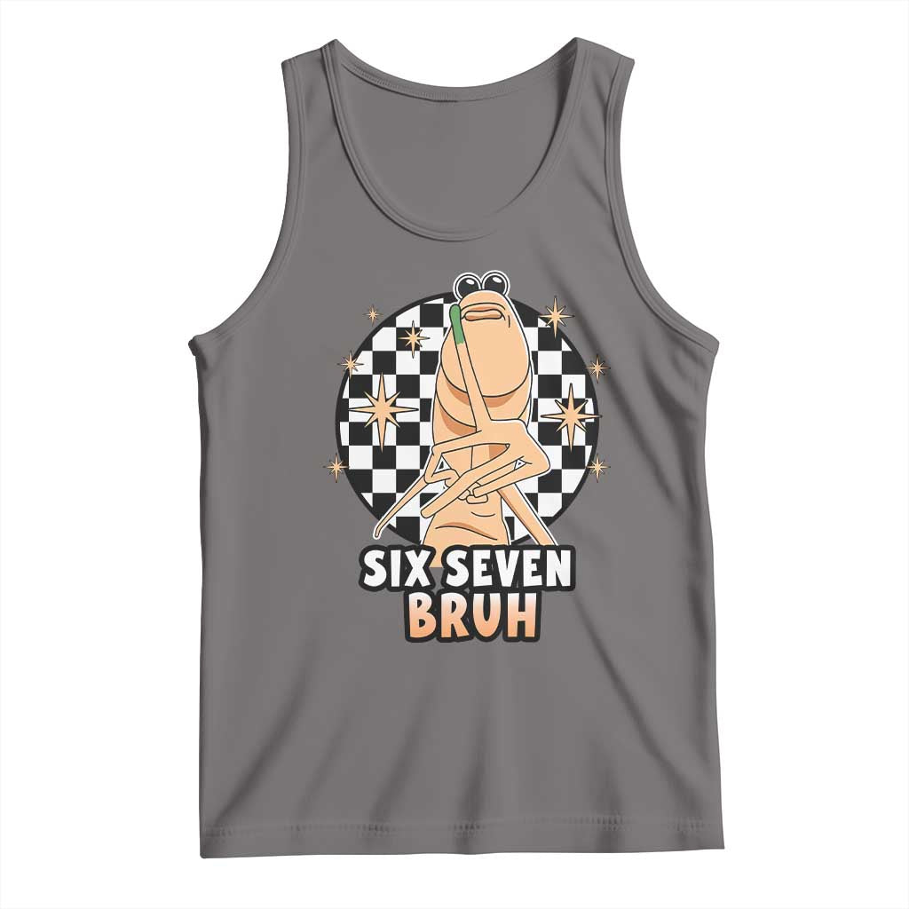 Marcus The Worm Meme Tank Top 67 Six Seven Gen Z Humor TS14 Deep Heather Print Your Wear