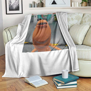 Marcus The Worm Meme Throw Blanket Big Badinky Bones TS14 Print Your Wear