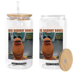 Marcus The Worm Meme Glass Can Big Badinky Bones TS14 Print Your Wear