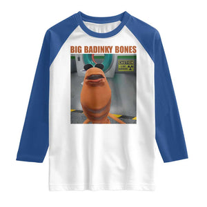 Marcus The Worm Meme Raglan Shirt Big Badinky Bones TS14 White Royal Print Your Wear