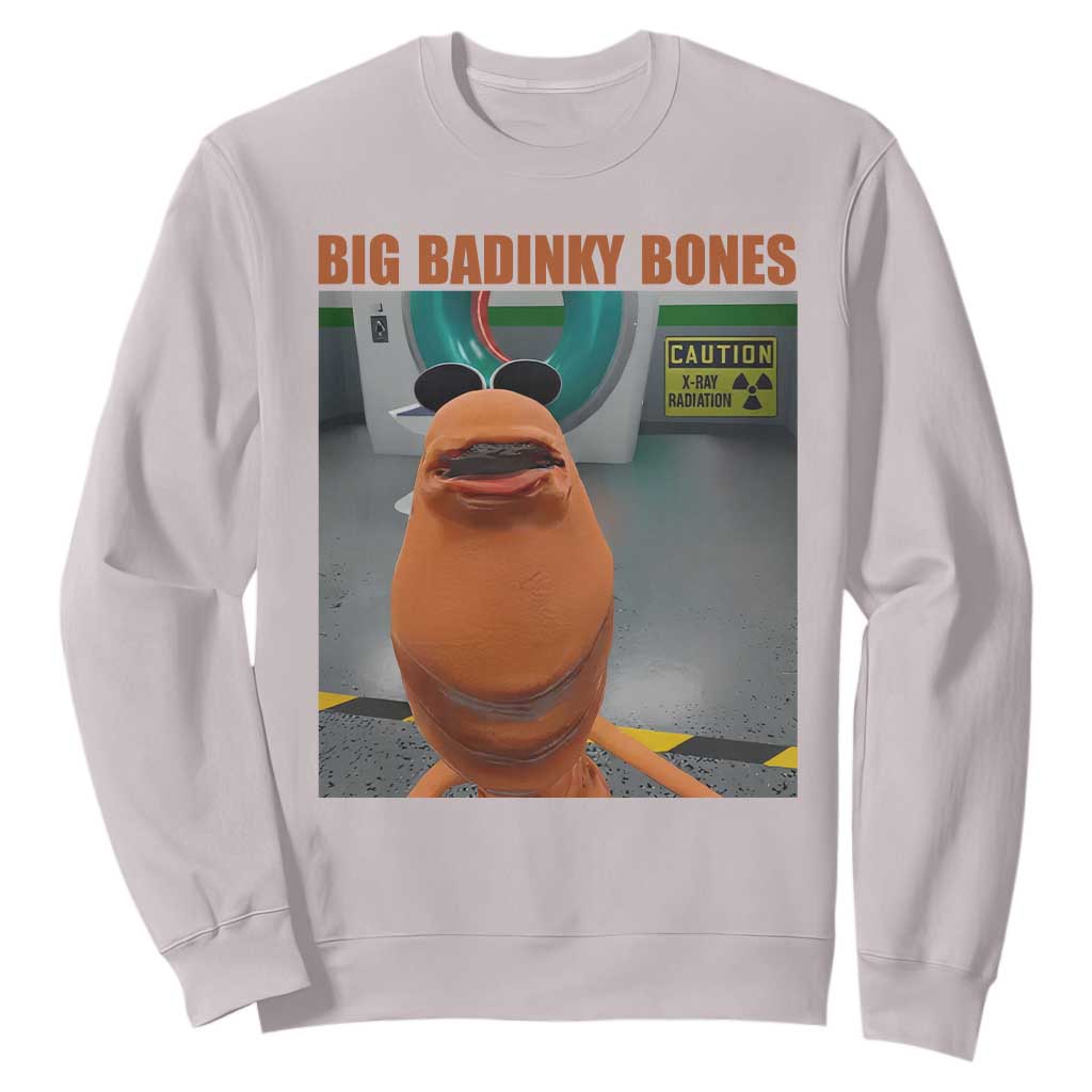 Marcus The Worm Meme Sweatshirt Big Badinky Bones TS14 Ice Gray Print Your Wear