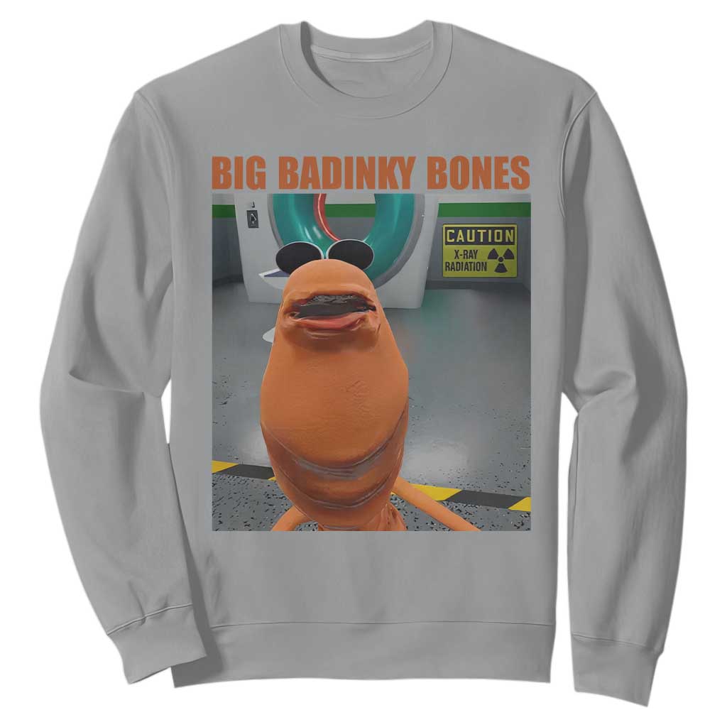 Marcus The Worm Meme Sweatshirt Big Badinky Bones TS14 Sport Gray Print Your Wear