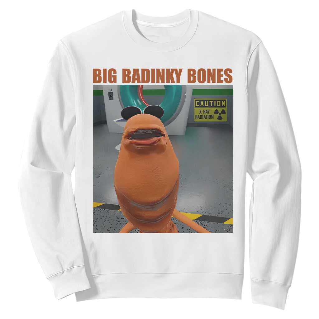 Marcus The Worm Meme Sweatshirt Big Badinky Bones TS14 White Print Your Wear