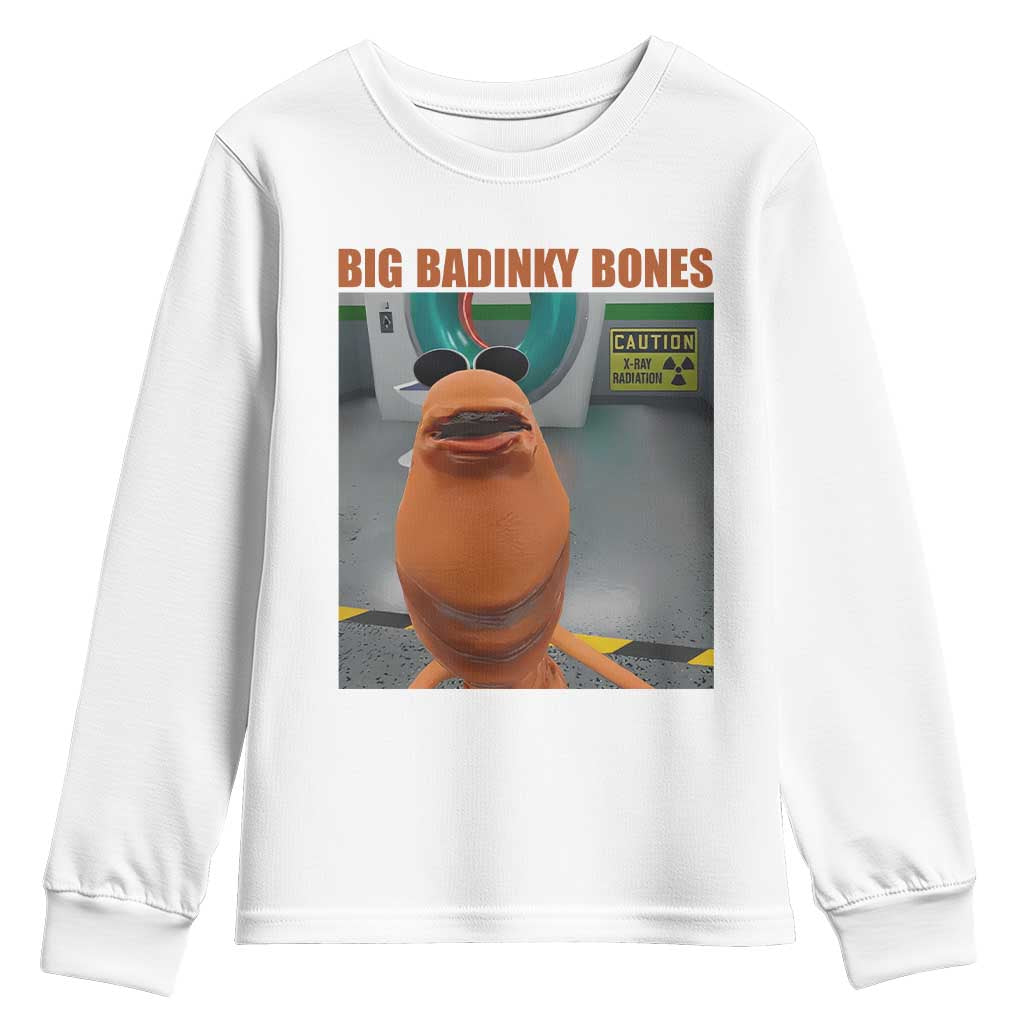 Marcus The Worm Meme Youth Sweatshirt Big Badinky Bones TS14 White Print Your Wear