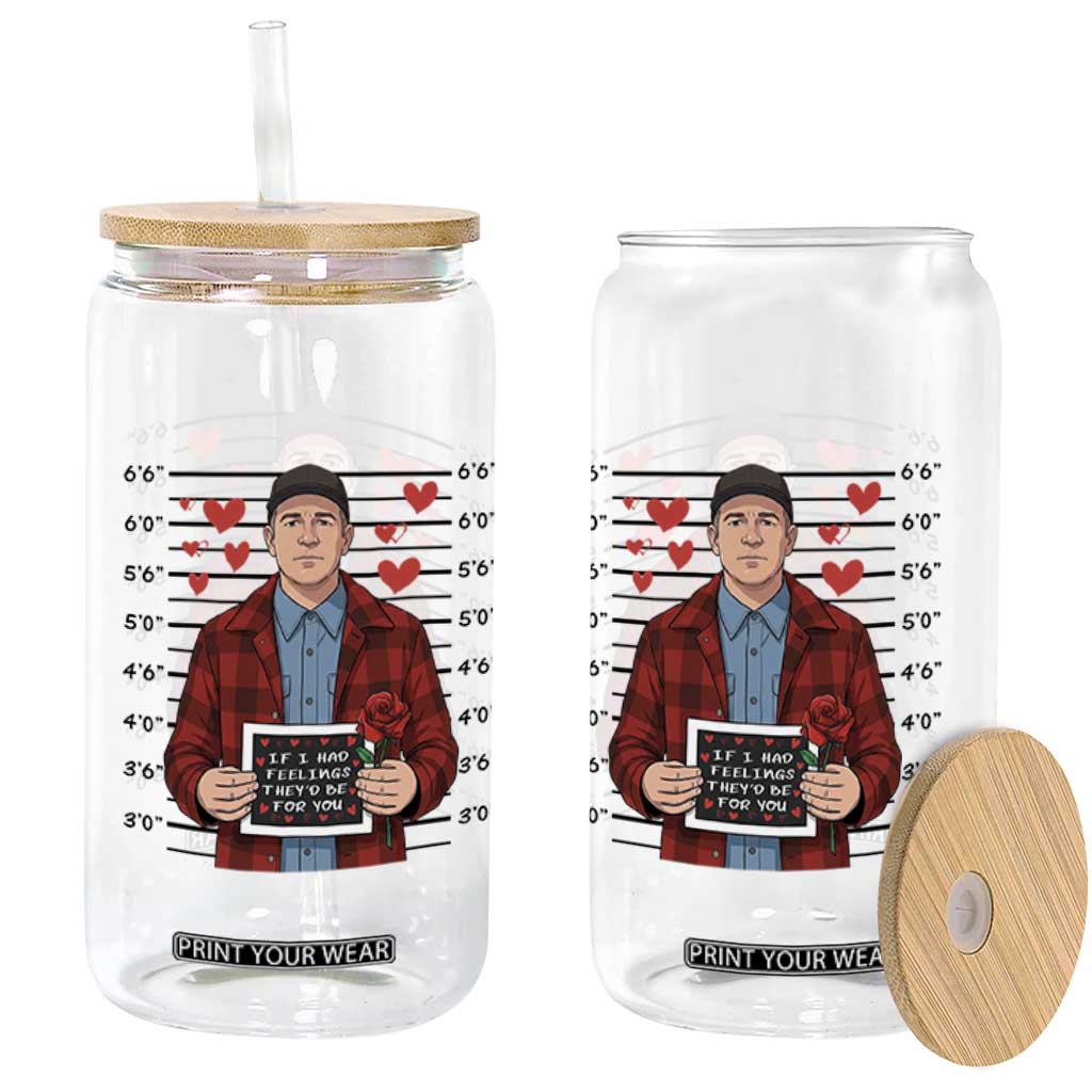 Ed Gein Valentine Meme Glass Can Funny Horror Movie TS14 Print Your Wear