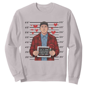 Ed Gein Valentine Meme Sweatshirt Funny Horror Movie TS14 Ice Gray Print Your Wear