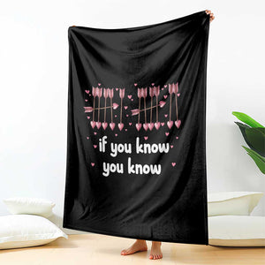 67 Valetines Meme Throw Blanket Funny Six Seven If You Know TS14 Print Your Wear