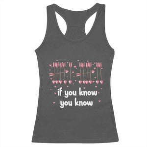 67 Valetines Meme Racerback Tank Top Funny Six Seven If You Know TS14 Dark Heather Print Your Wear