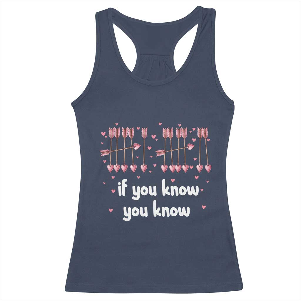 67 Valetines Meme Racerback Tank Top Funny Six Seven If You Know TS14 Navy Print Your Wear