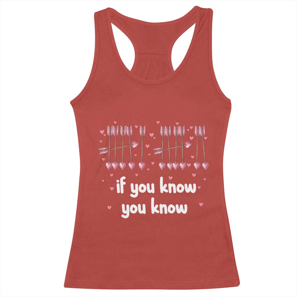 67 Valetines Meme Racerback Tank Top Funny Six Seven If You Know TS14 Red Print Your Wear