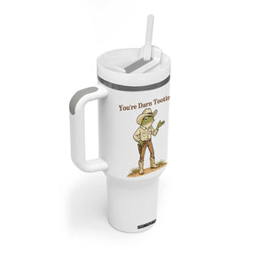 You're Darn Tootin Tumbler With Handle Funny Cowboy Frog Meme TS14 Print Your Wear