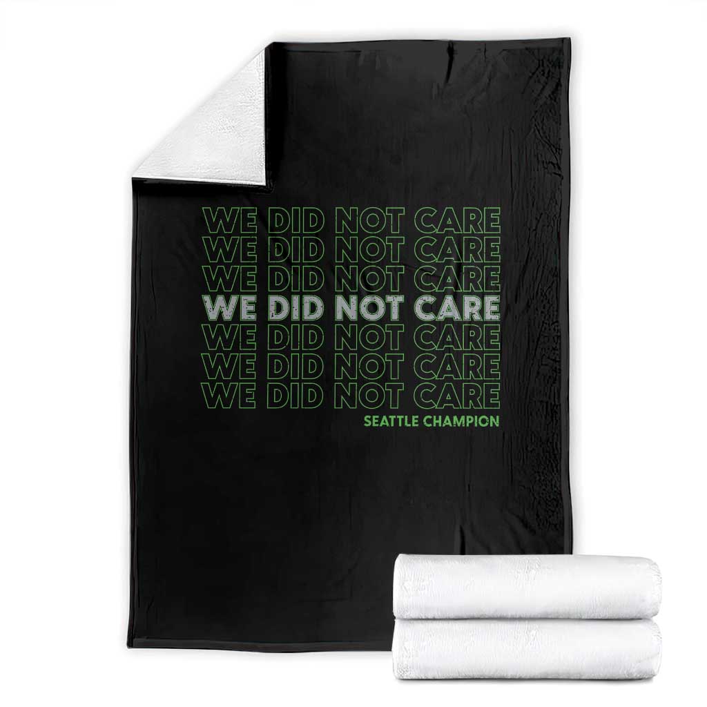 We Did Not Care Throw Blanket Powerful Sarcastic Quote TS14 Black Print Your Wear