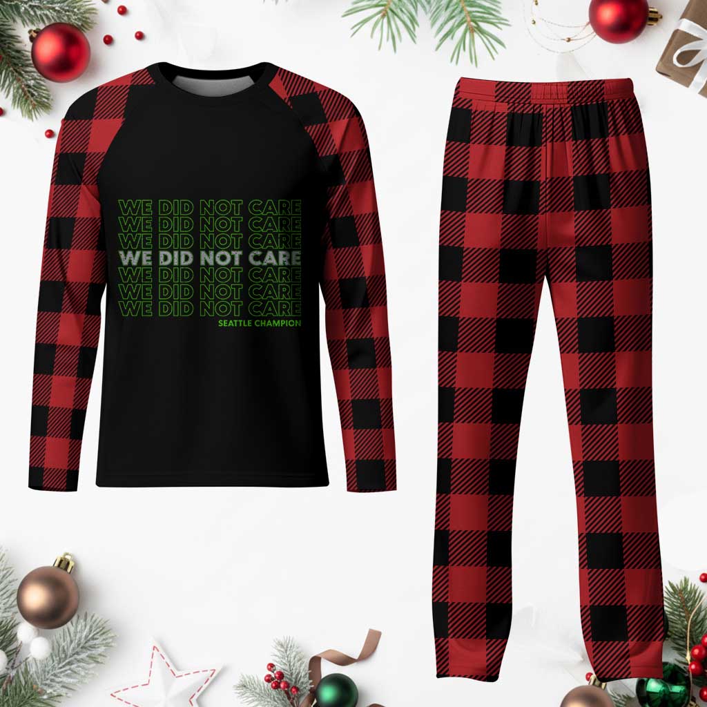We Did Not Care Plaid Pajama Set Powerful Sarcastic Quote TS14 Buffalo Plaid Print Your Wear