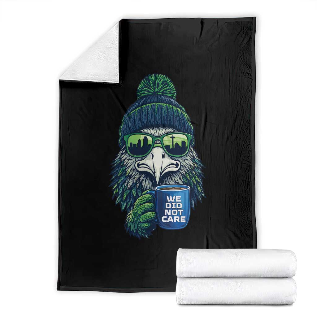 We Did Not Care Throw Blanket Seattle Championship Quote TS14 Black Print Your Wear