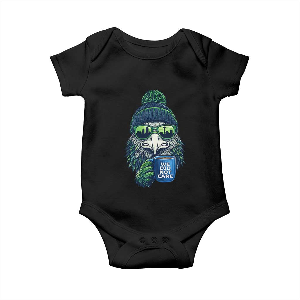 We Did Not Care Baby Onesie Seattle Championship Quote TS14 Black Print Your Wear