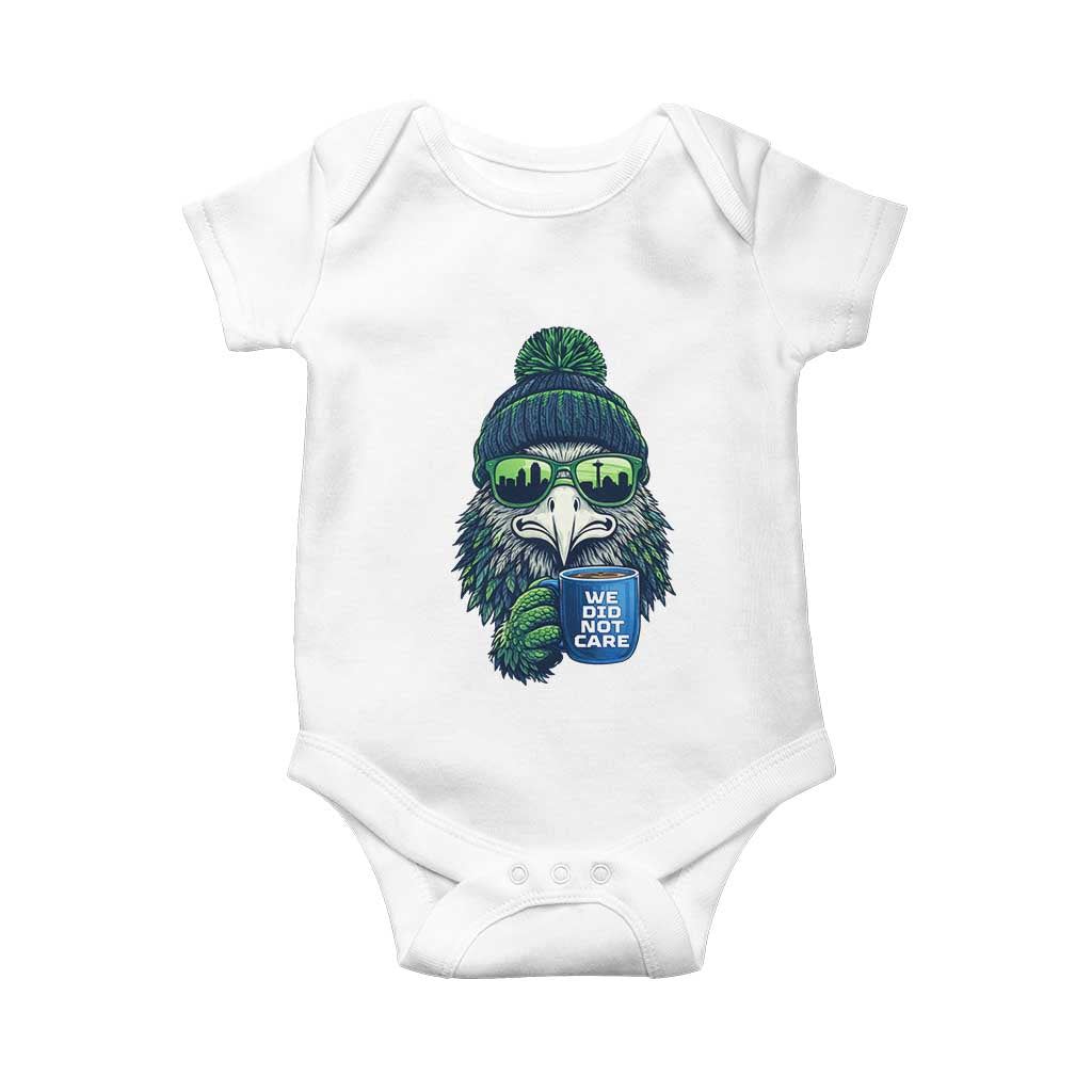 We Did Not Care Baby Onesie Seattle Championship Quote TS14 White Print Your Wear