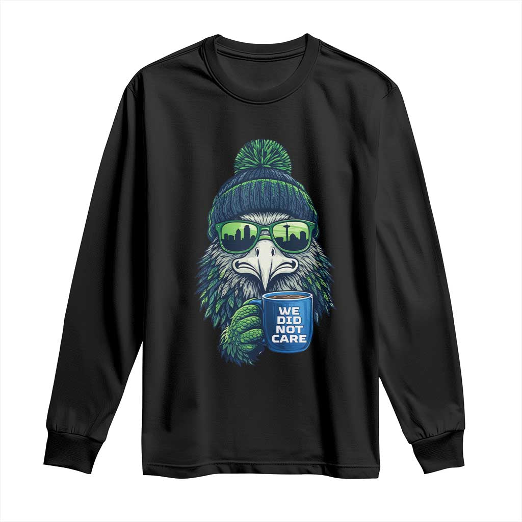 We Did Not Care Long Sleeve Shirt Seattle Championship Quote TS14 Black Print Your Wear